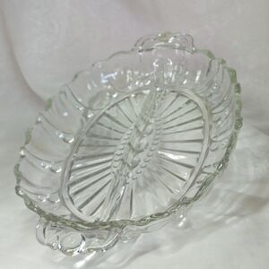 Anchor Hocking Depression Clear Glass Relish Dish